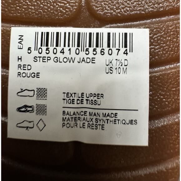 Clark’s Collection Step Glow Jade 10M Red Slip On Canvas Shoe Cushioned - Picture 8 of 8